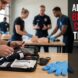 Tactical combat casualty care and bleeding-control equipment illustrating battlefield medicine adapted for civilian trauma response
