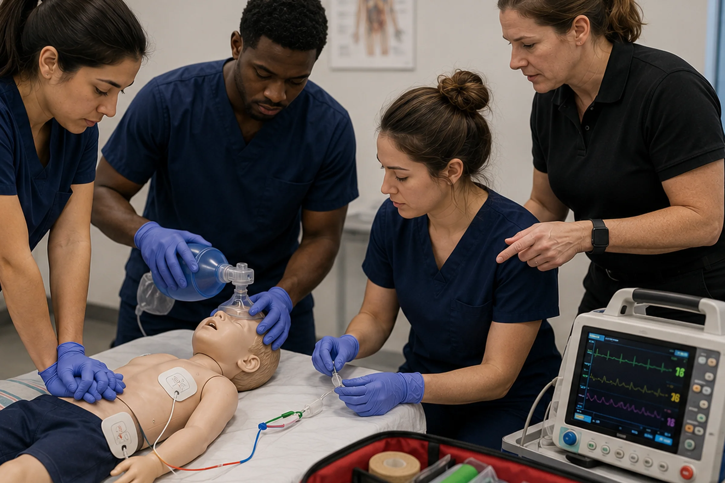 HeartCode Pediatric Advanced Life Support (PALS) hands-on skills session