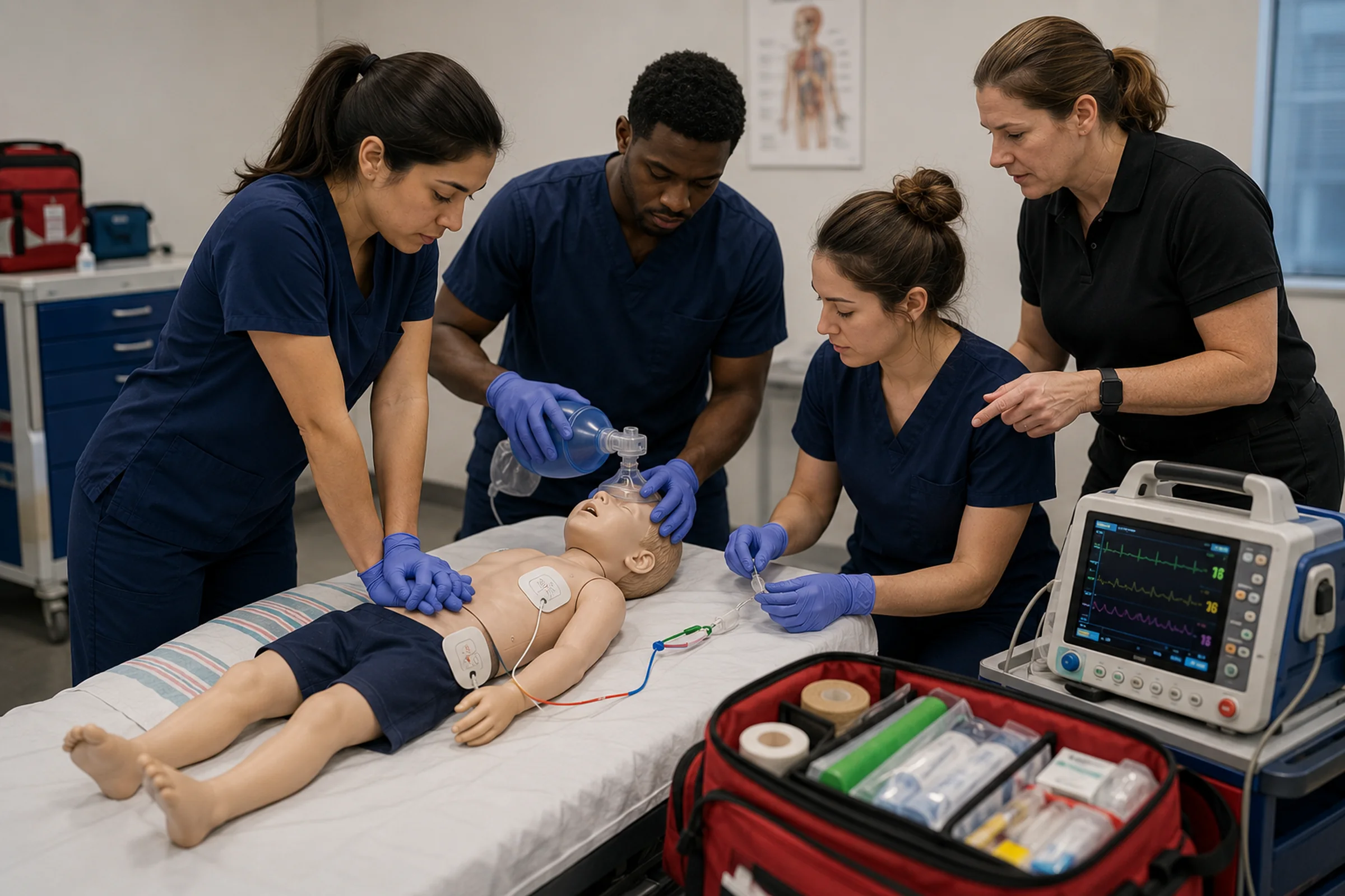 Pediatric Advanced Life Support (PALS) provider training for healthcare professionals