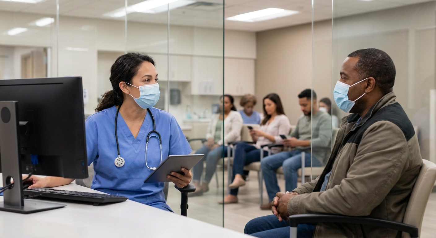 Patients boarding in an overcrowded emergency department hallway