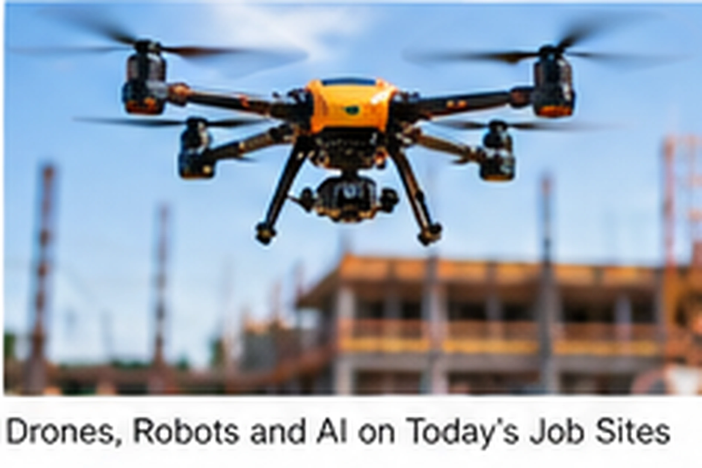 Construction robot operating within an active jobsite work zone with workers in high-visibility PPE